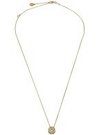 Колье из лимонного золота c бриллиантами и перламутром