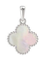 Подвеска из белого золота c перламутром