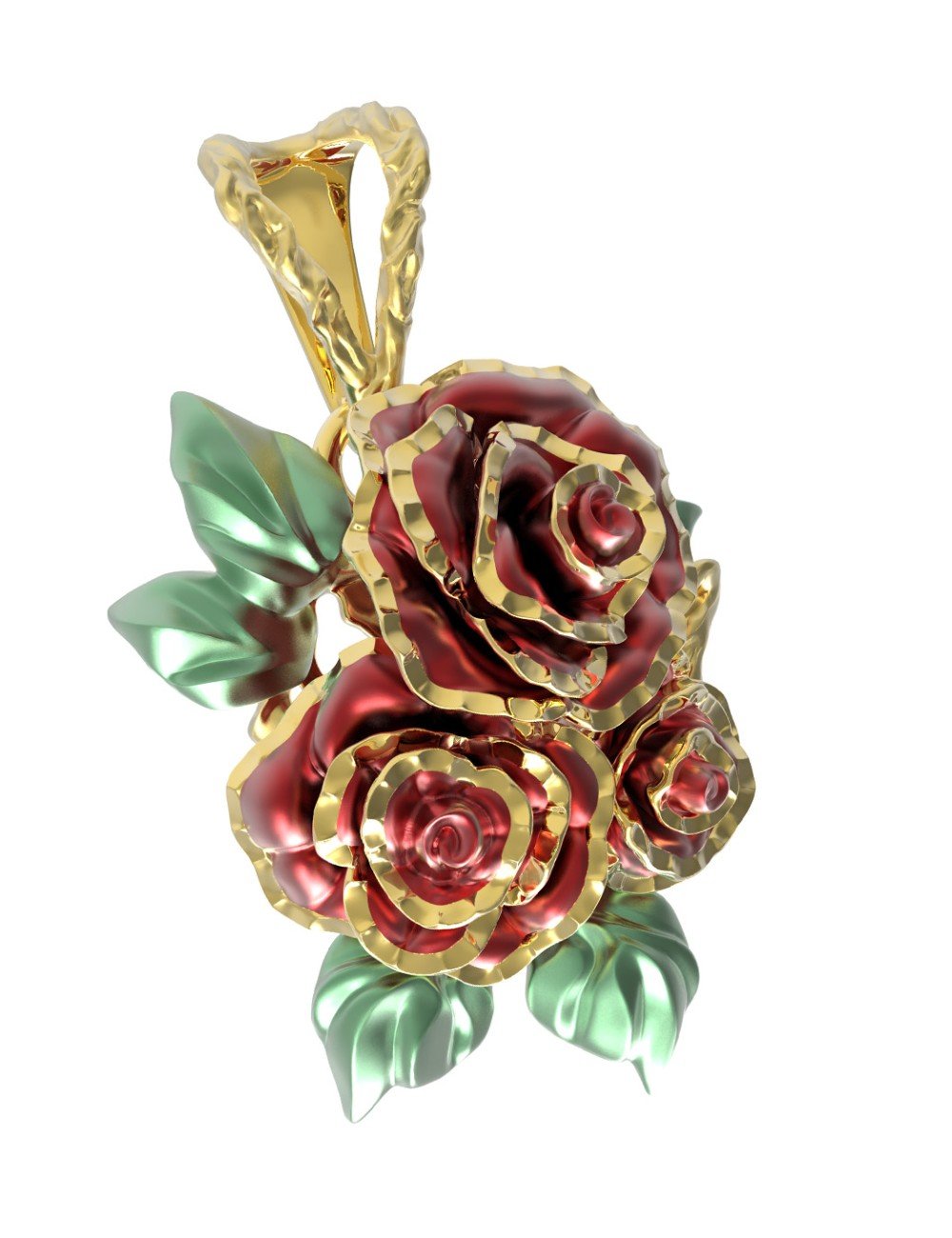 Подвеска из лимонного золота