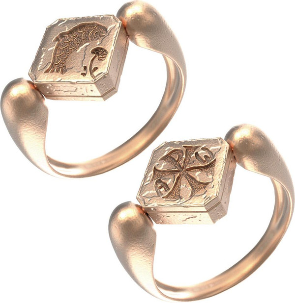 Кольцо из красного золота 585 пробы