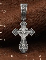 Крест из белого золота