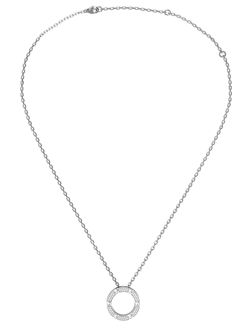 Колье из белого золота c бриллиантами