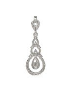 Подвеска из белого золота c бриллиантами