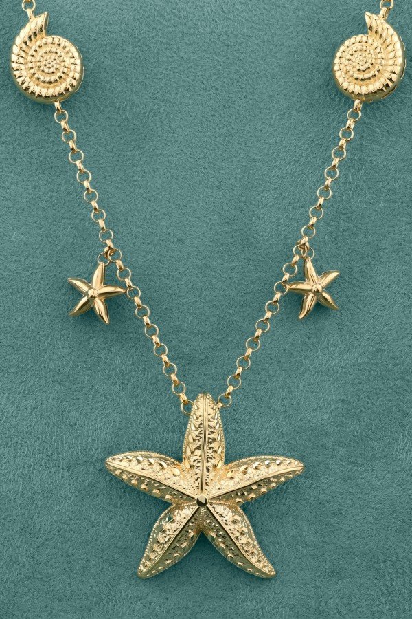 Колье из лимонного золота