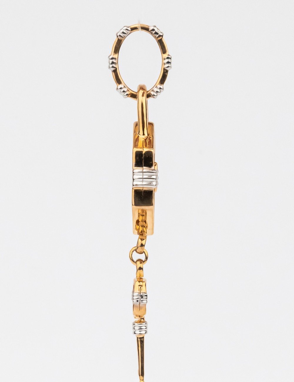 Подвеска из золота c ониксом и перламутром