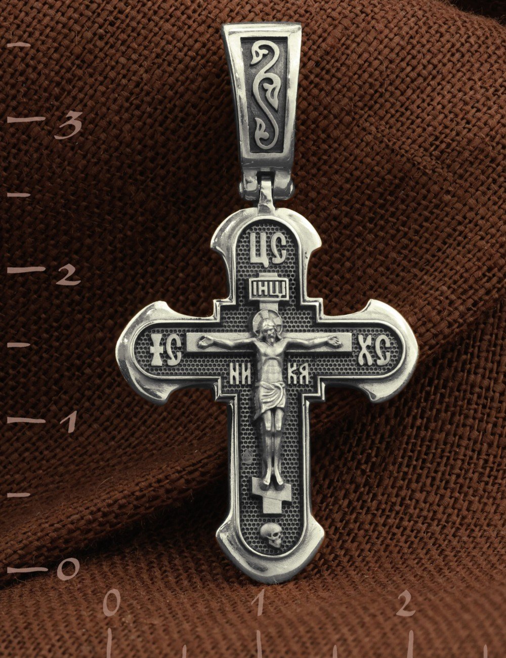 Крест из белого золота