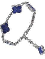 Браслет из белого золота c лазуритом