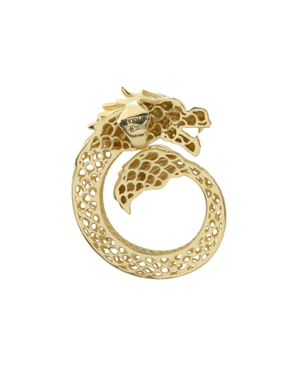 Подвеска из лимонного золота c бриллиантами