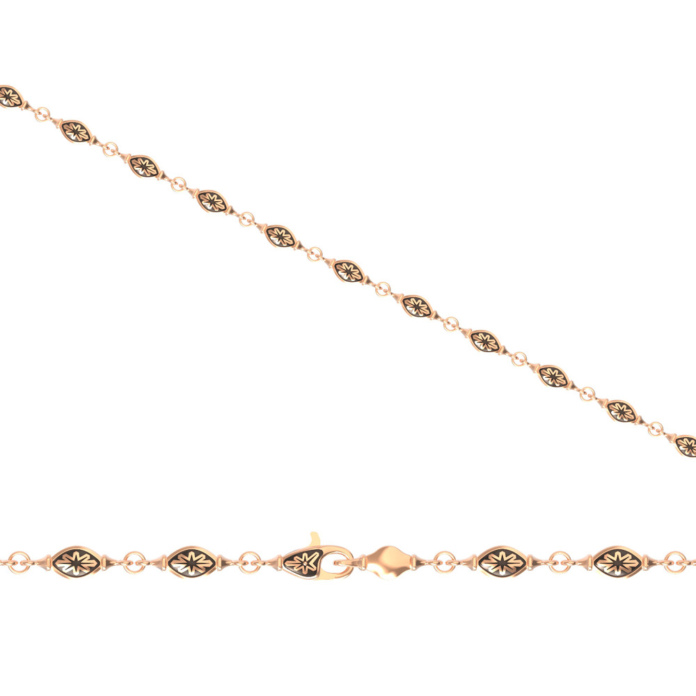 Браслет из красного золота 585 пробы