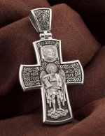 Крест из белого золота