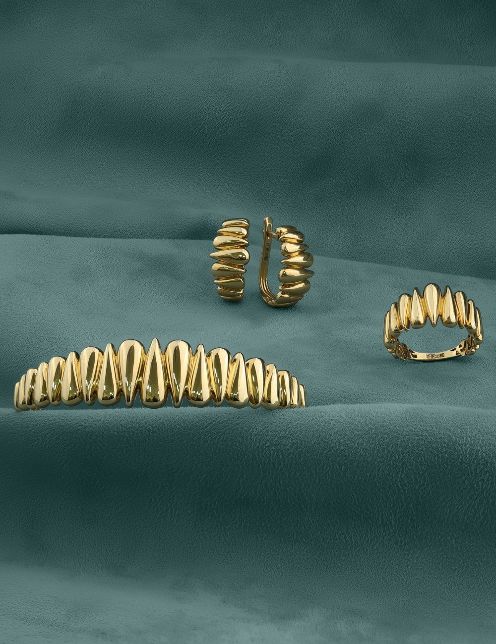 Кольцо из лимонного золота