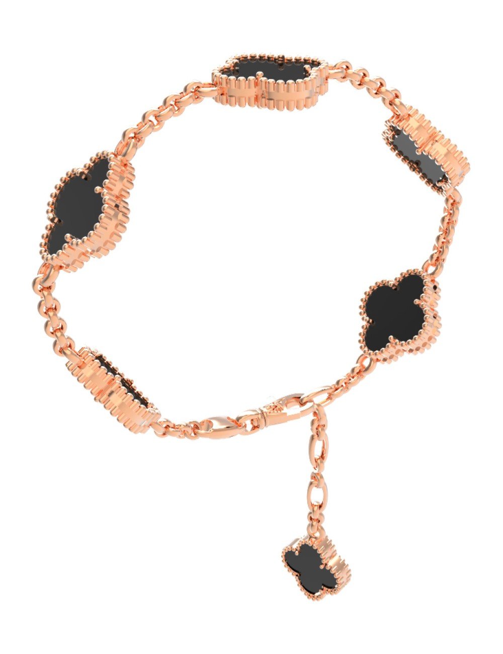 Браслет из золота c ониксом