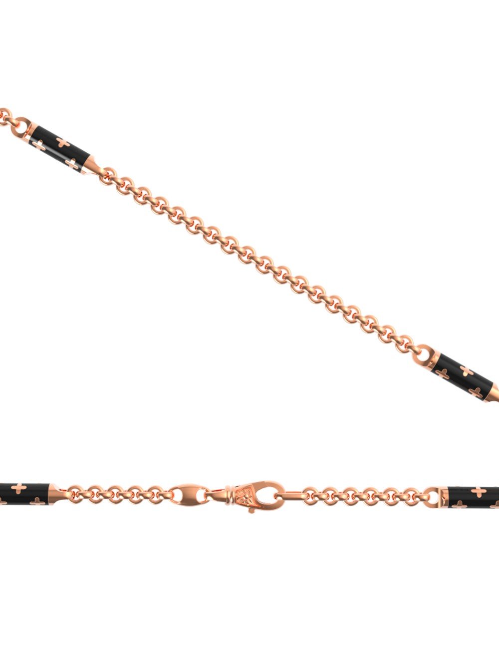 Цепь из золота c эмалью