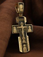 Крест из лимонного золота