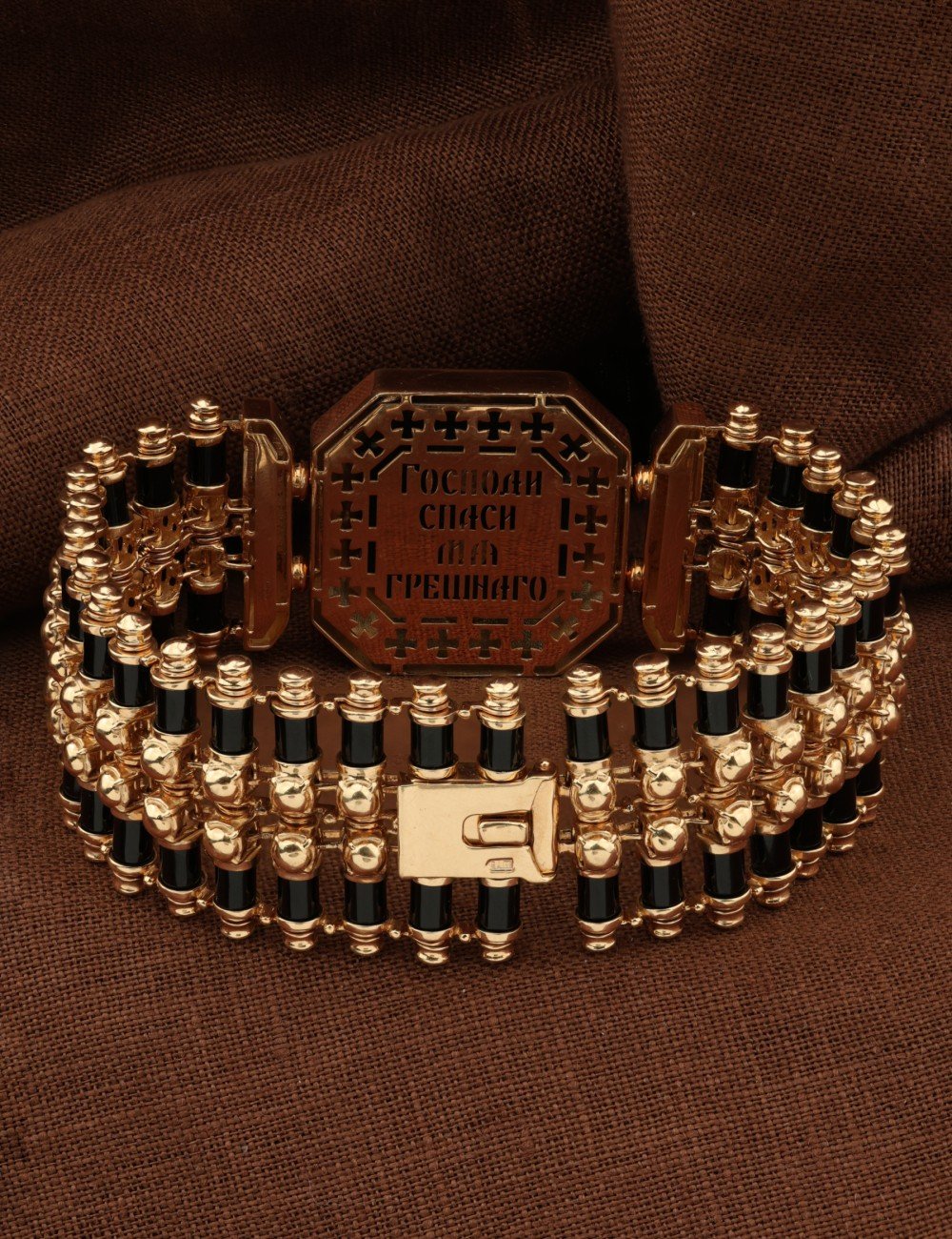 Браслет из золота c ониксом