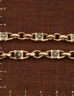 Цепь из золота c эмалью