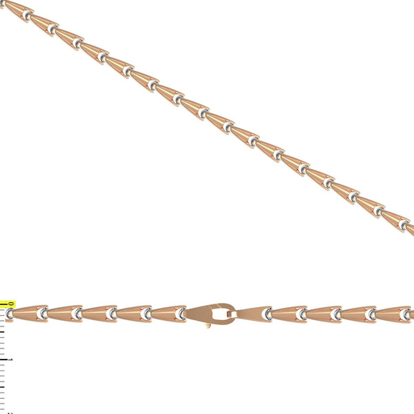 Цепь из красного золота 585 пробы