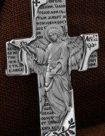 Крест из белого золота