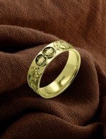 Кольцо из лимонного золота