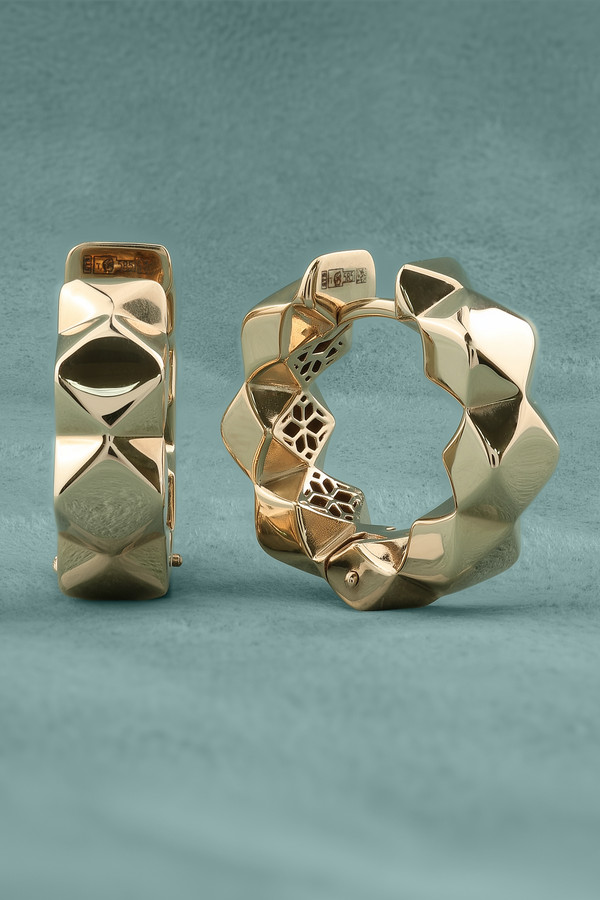 Серьги из красного золота 585 пробы