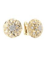 Серьги из лимонного золота c бриллиантами