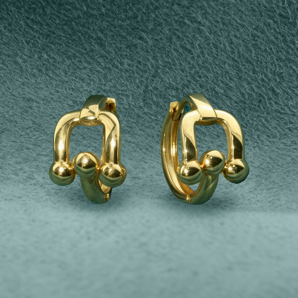 Серьги из лимонного золота 585 пробы