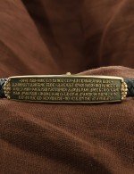 Браслет из лимонного золота c шнурком