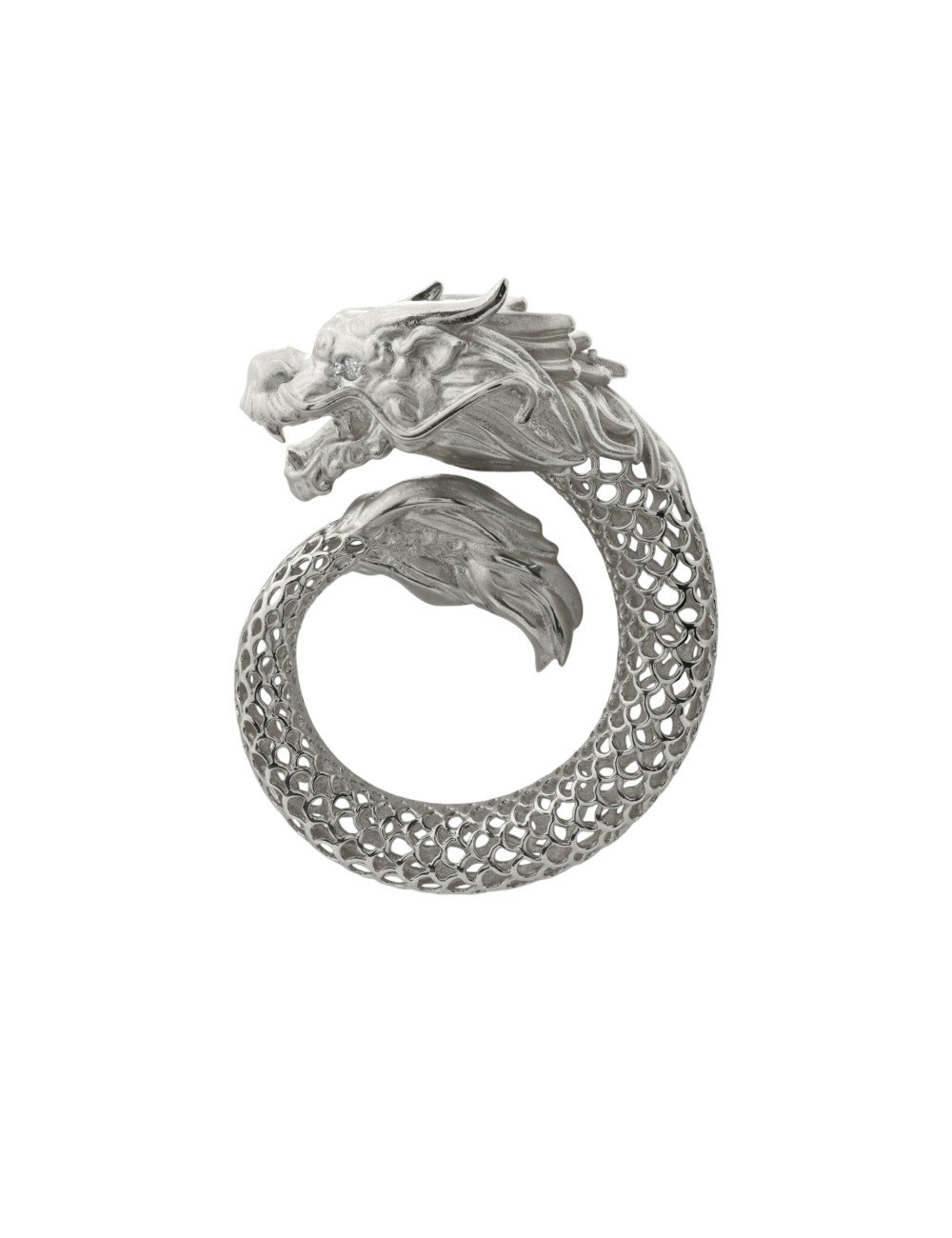 Подвеска из белого золота c бриллиантами