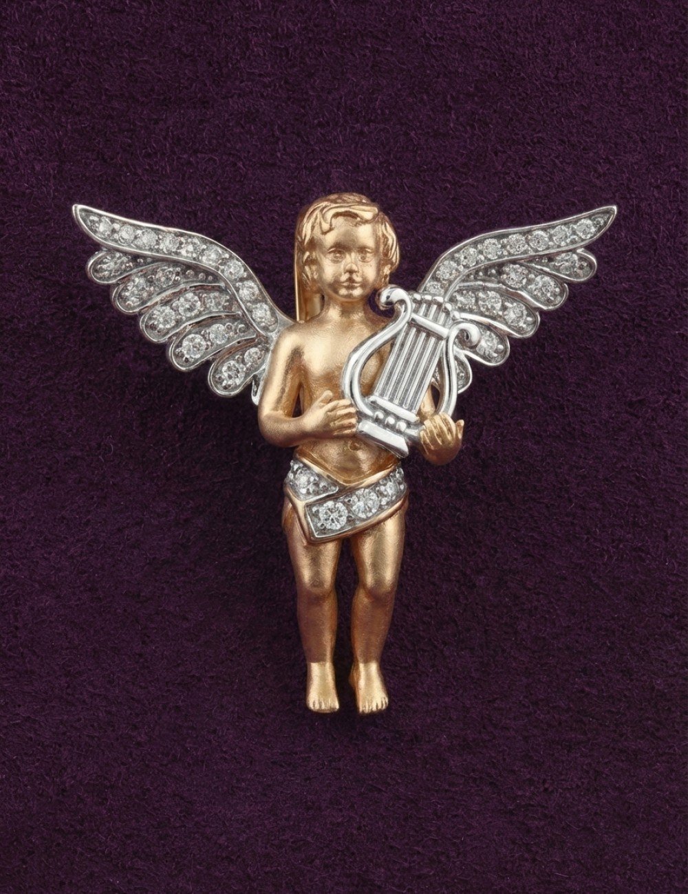 Подвеска из золота c фианитом