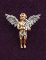 Подвеска из золота c фианитом