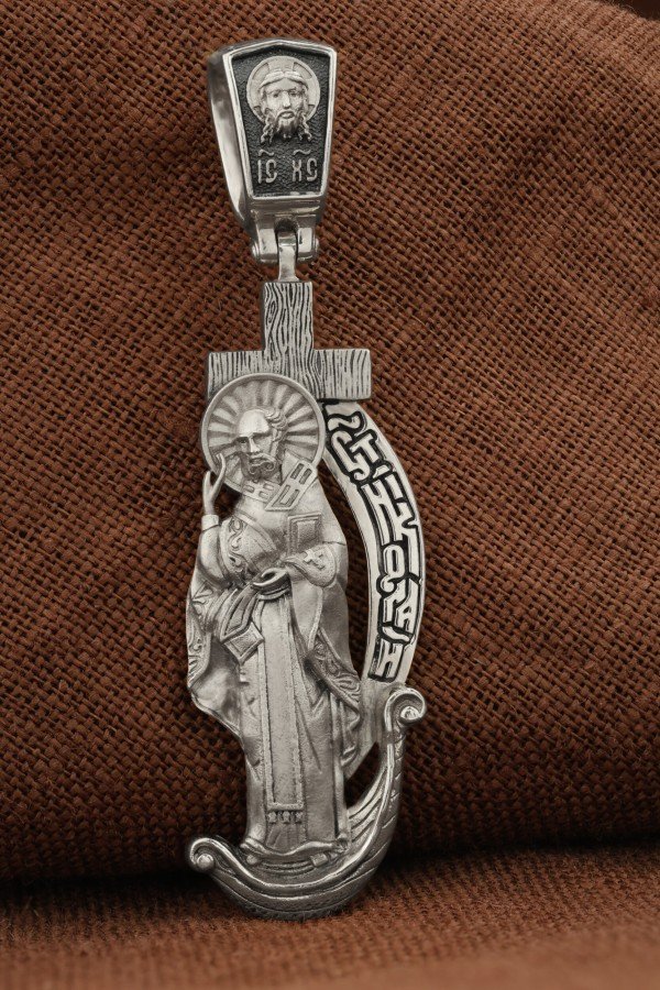 Образок из белого золота