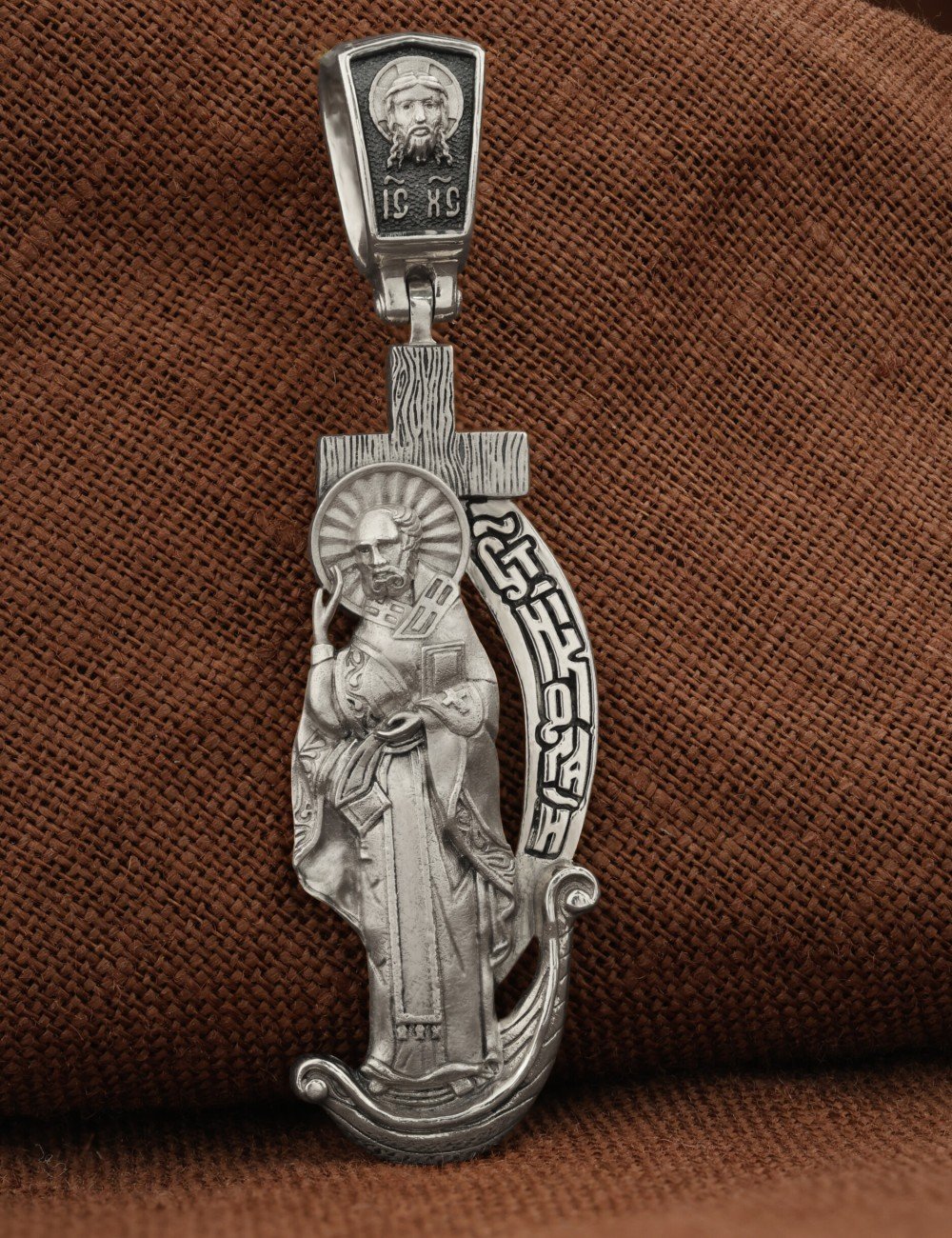 Образок из белого золота