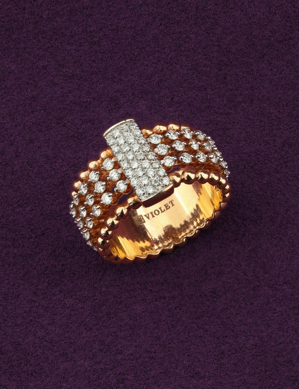 Кольцо из золота c бриллиантами