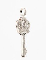 Подвеска из белого золота c бриллиантами