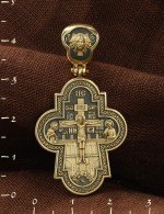 Крест из лимонного золота