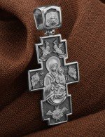 Крест из белого золота