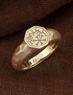 Кольцо из лимонного золота