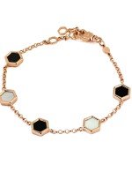 Браслет из золота c ониксом и перламутром