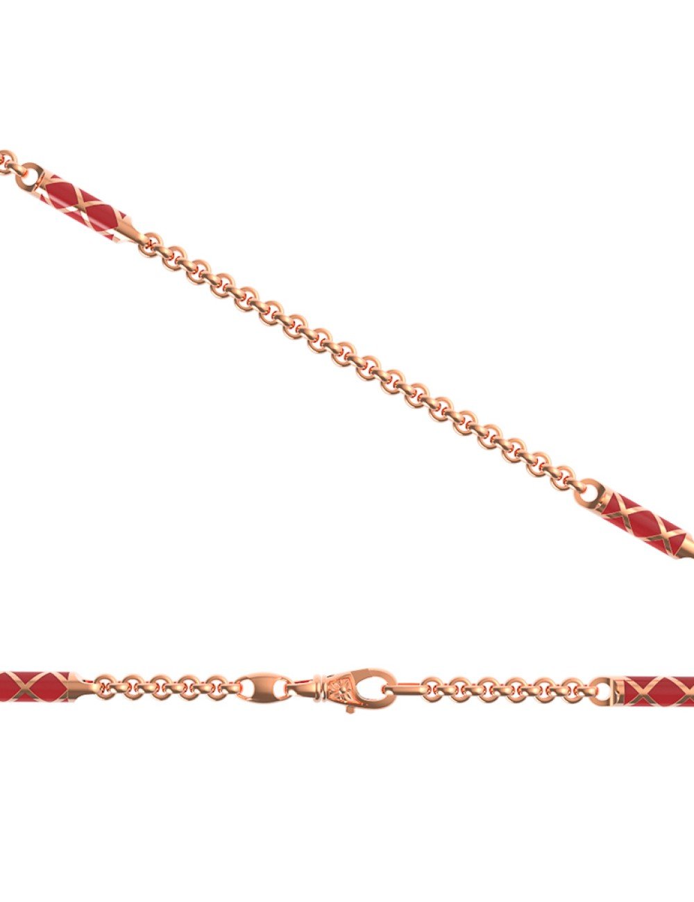 Цепь из золота c эмалью