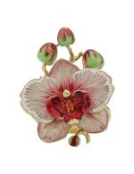 Кольцо из лимонного золота c эмалью