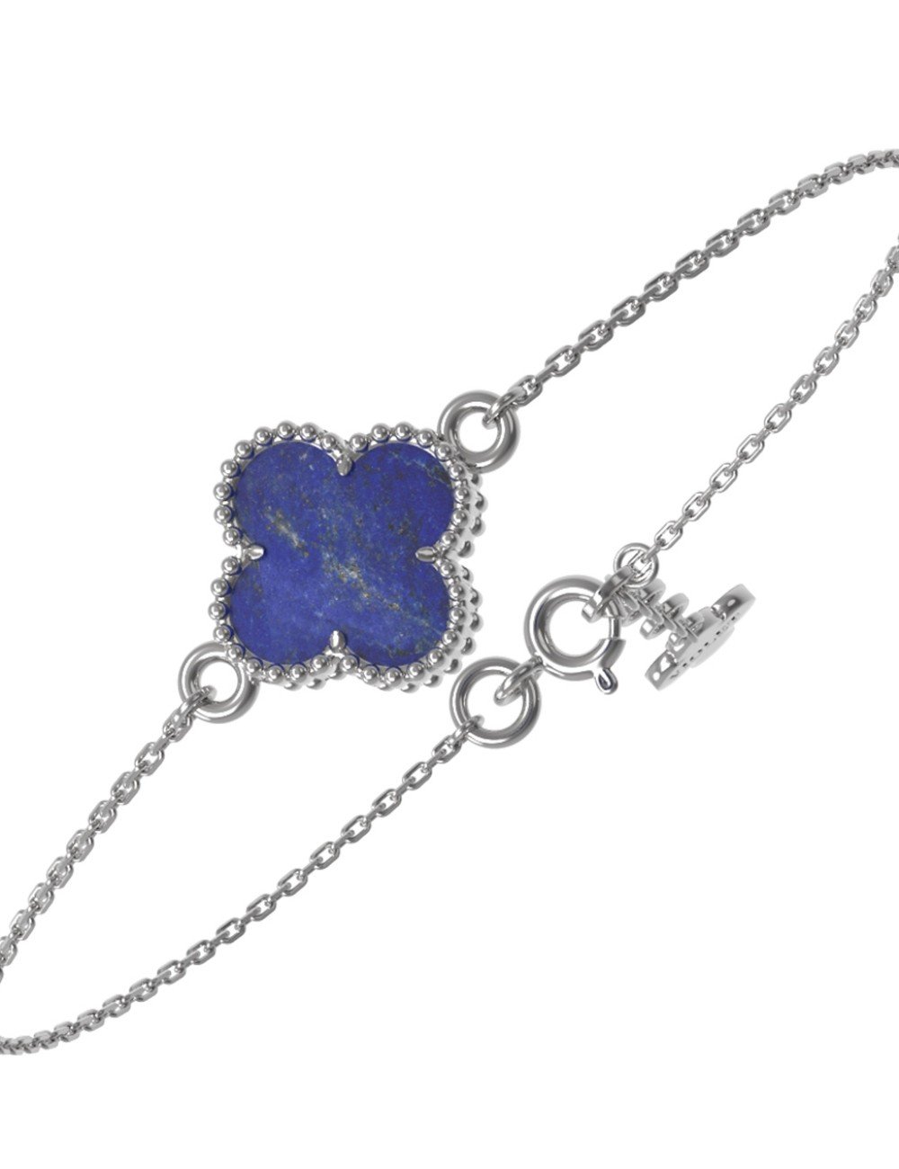 Браслет из белого золота c лазуритом