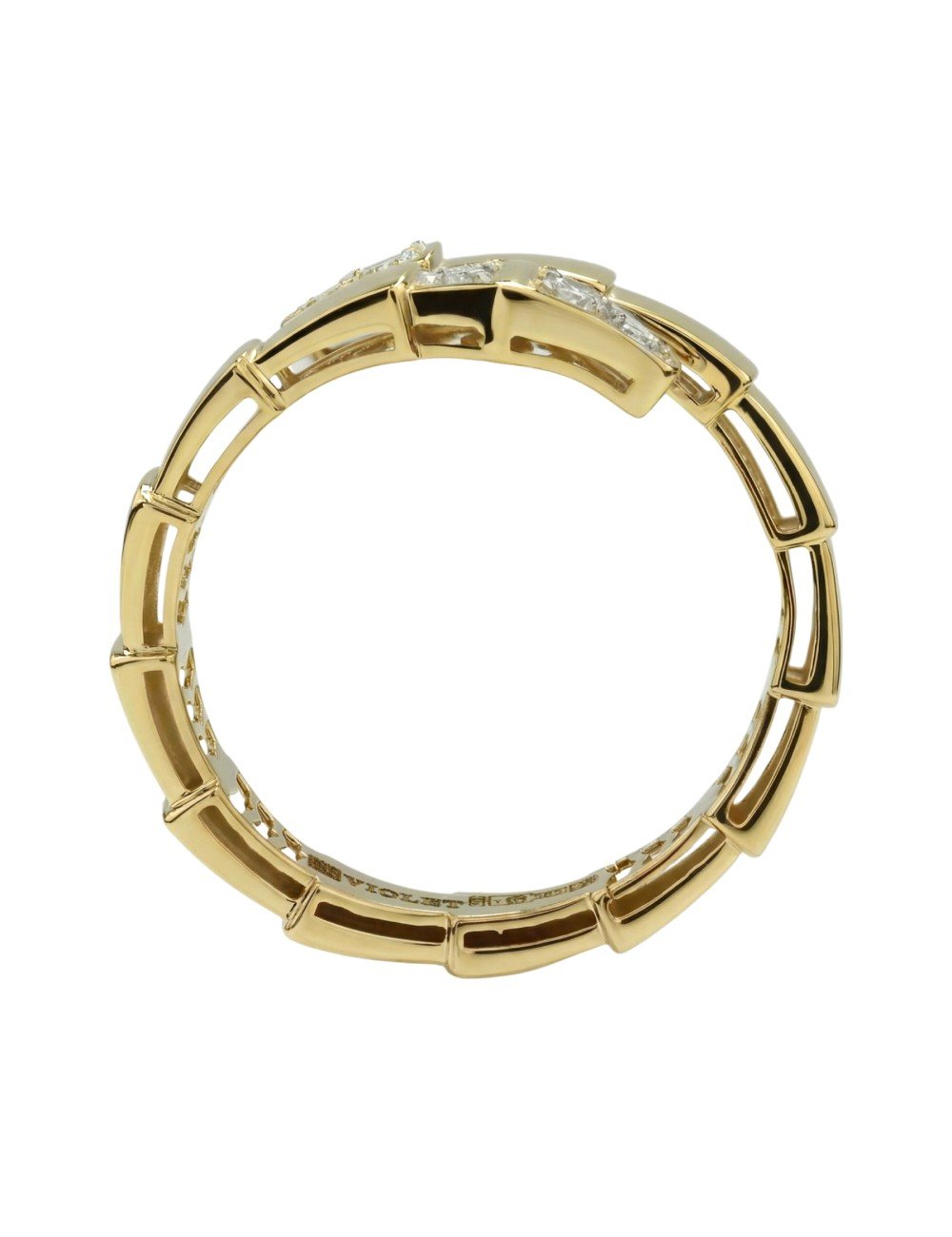 Кольцо из лимонного золота c бриллиантами