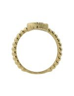 Кольцо из лимонного золота c бриллиантами и лазуритом