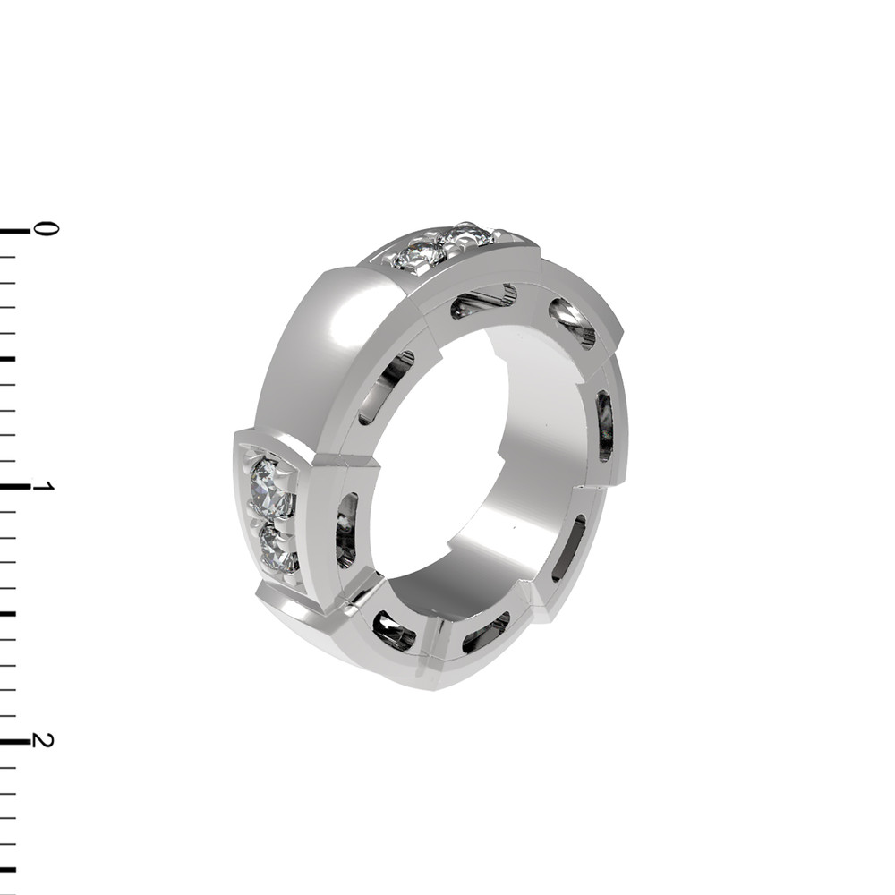 Подвеска из белого золота 585 пробы c бриллиантами