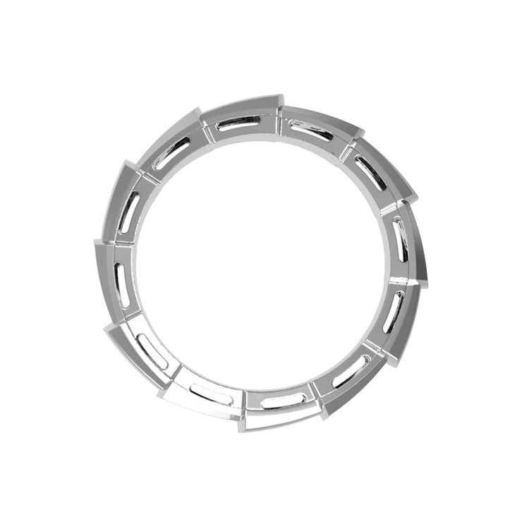 Кольцо из белого золота 585 пробы c бриллиантами