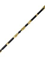 Браслет из лимонного золота c кожаным шнурком