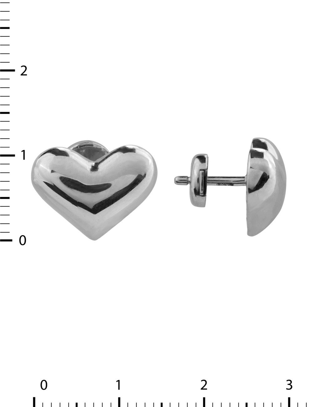 Серьги из белого золота