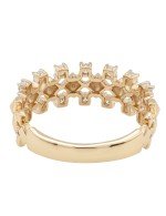 Кольцо из золота 585 пробы c бриллиантами