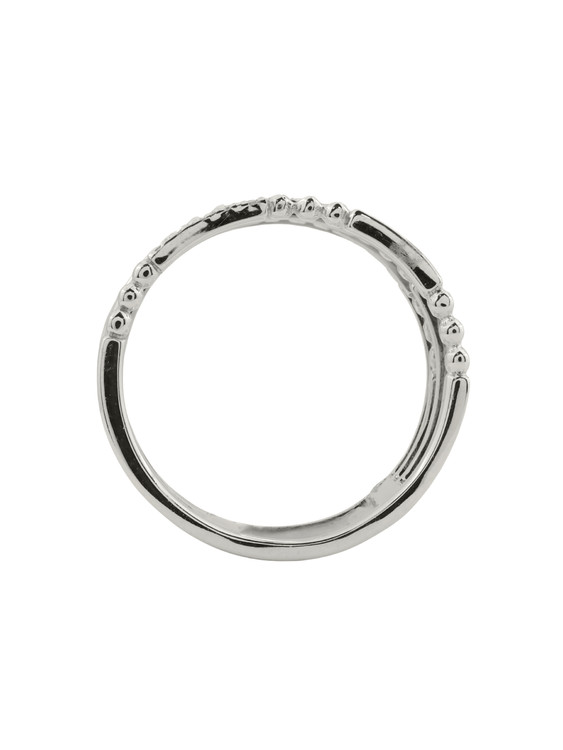 Кольцо из белого золота 585 пробы c бриллиантами