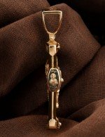 Крест из золота c эбеновым деревом